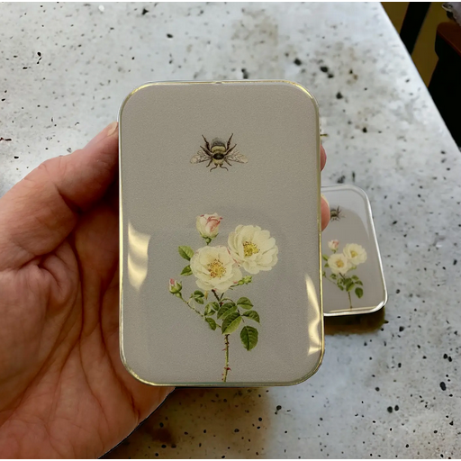 Tin Container with Magnet Large | Bee and Rose Stitch