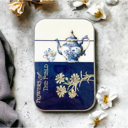 Tin Container with Magnet Large | Tea Time
