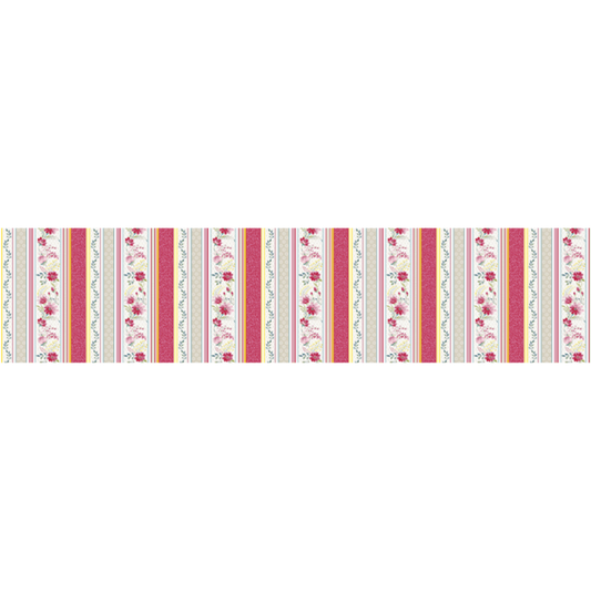 French Meadow ~ French Meadow Stripe ~ 16461-21 Rose