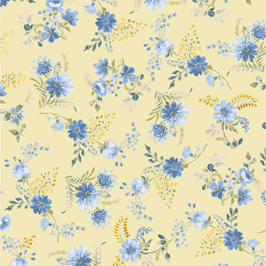 French Meadow ~ French Meadow Spray Floral ~ 16462-31 Yellow
