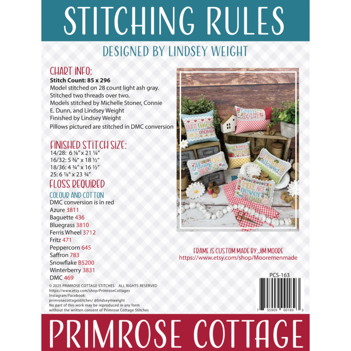 Primrose Cottage  | Stitching Rules