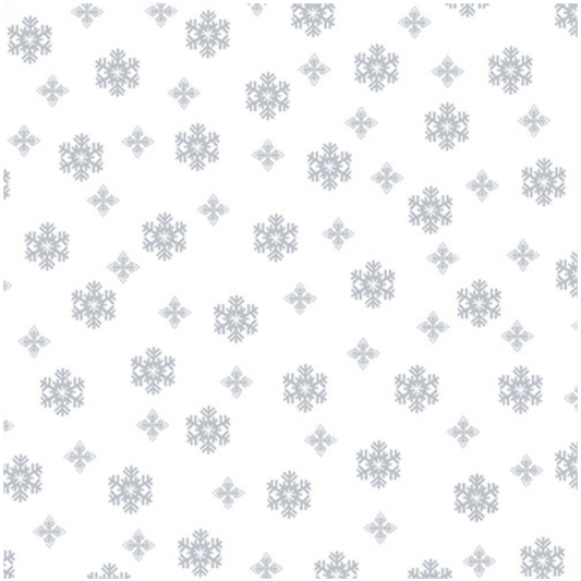 Quilter's Flour VI ~ Small Snowflakes 1696-01W