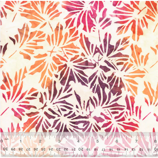 Coral Beach ~ Maple Leaves ~ 3684Q-X Reef