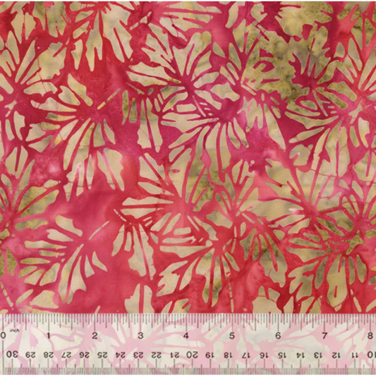 Coral Beach ~ Maple Leaves ~ 3689Q-X Pink