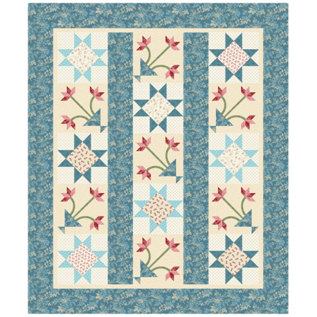 Tulip Cottage Quilts ~ Cottage Blooms Pattern and/or Kit