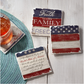 Americana Assorted Image Tumbled Tile Coaster 4 Pack