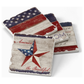 Americana Assorted Image Tumbled Tile Coaster 4 Pack