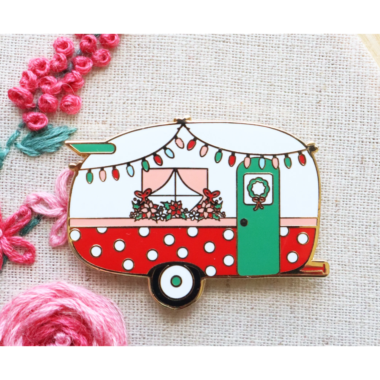 Flamingo Toes | Christmas Camper Needle Minder