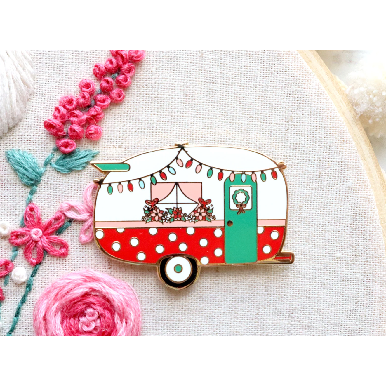 Flamingo Toes | Christmas Camper Needle Minder