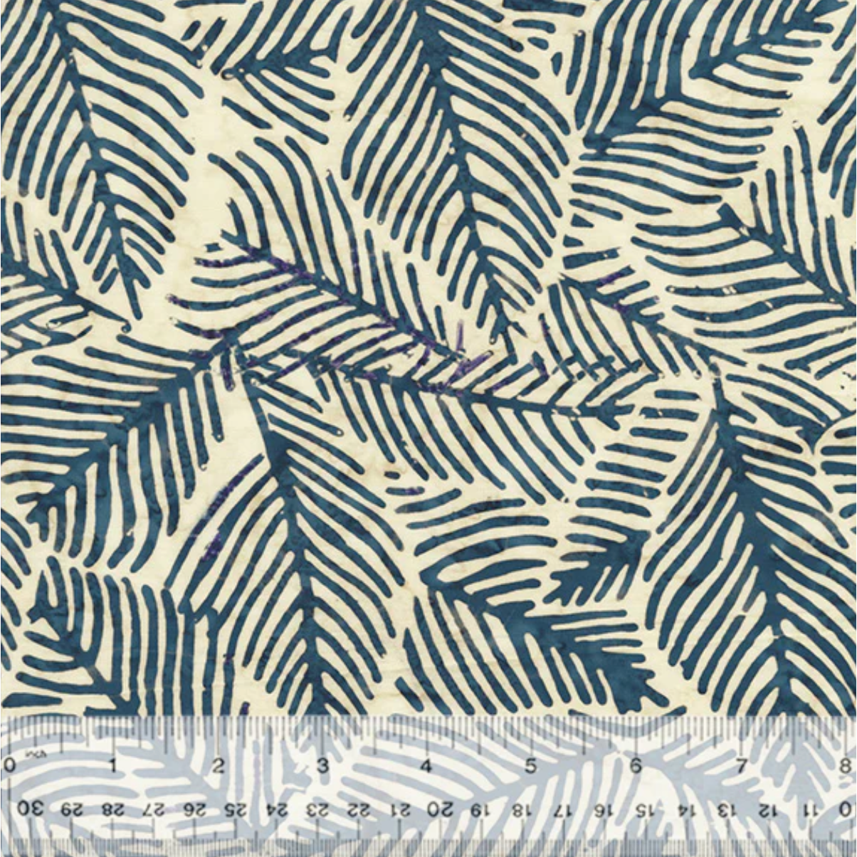 Blush & Blues ~ Palm Leaves ~ 2817Q-X Cream