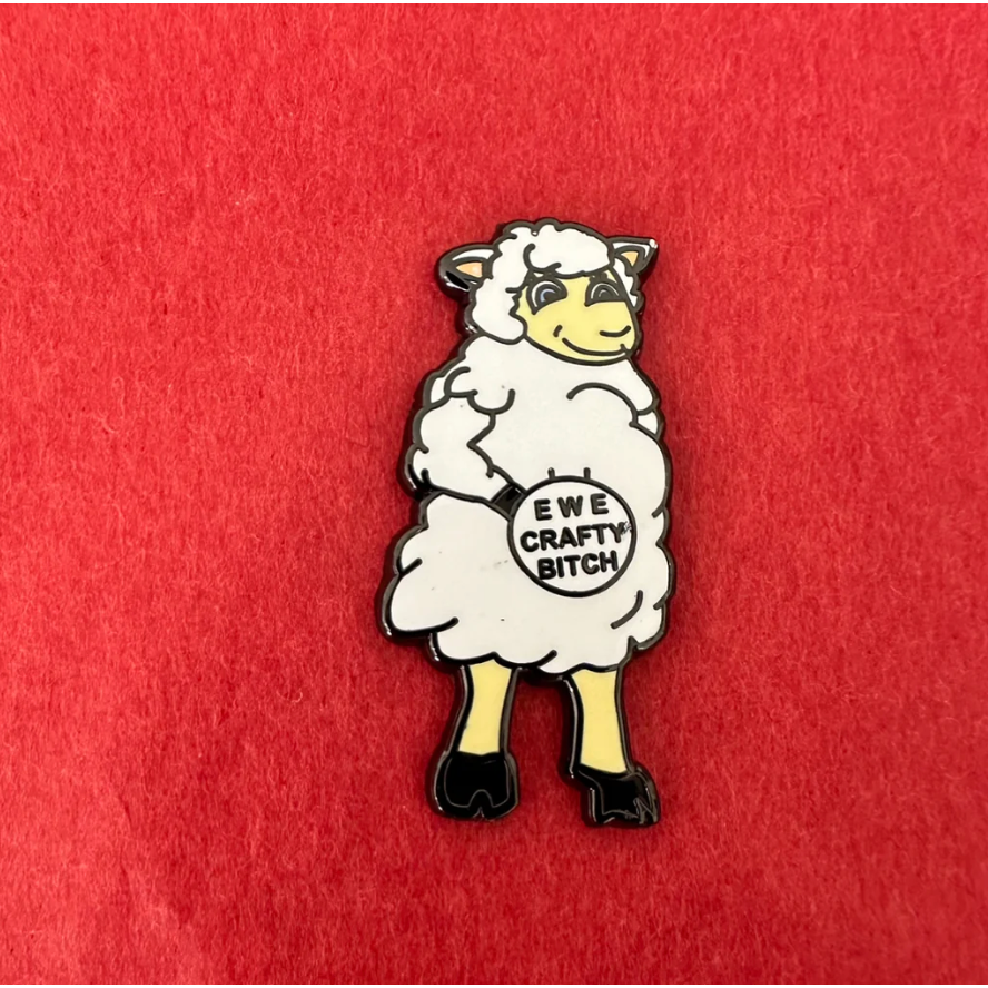 Rebel Stitcher Designs | Ewe Crafty Bitch Needle Minder