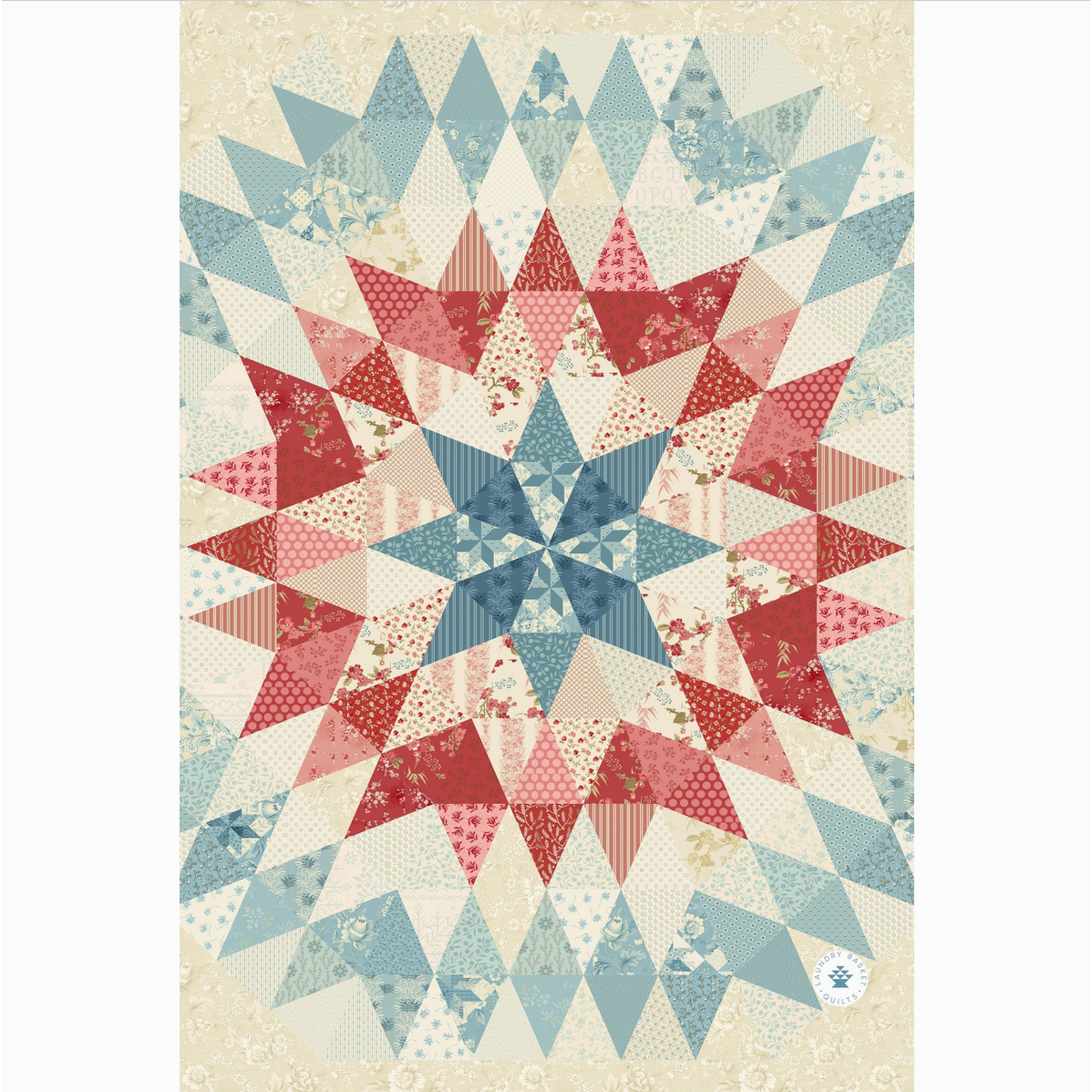 Laundry Basket Quilts | Kitchen Towel - Liberty Star