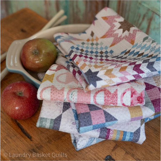 Laundry Basket Quilts | Kitchen Towel - Liberty Star