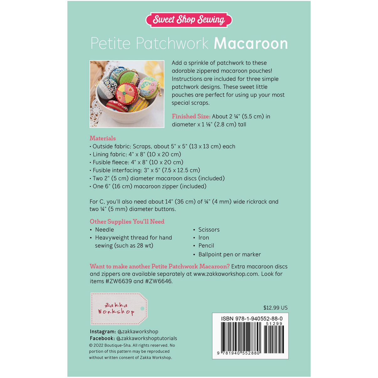 Zakka Workshop | Petite Patchwork Macaroon