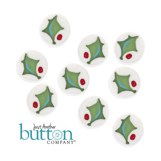 JABC Secret Santa 9 Holly Buttons