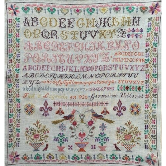Reflets de Soie | Germaine Villeret 1925 Reproduction Sampler