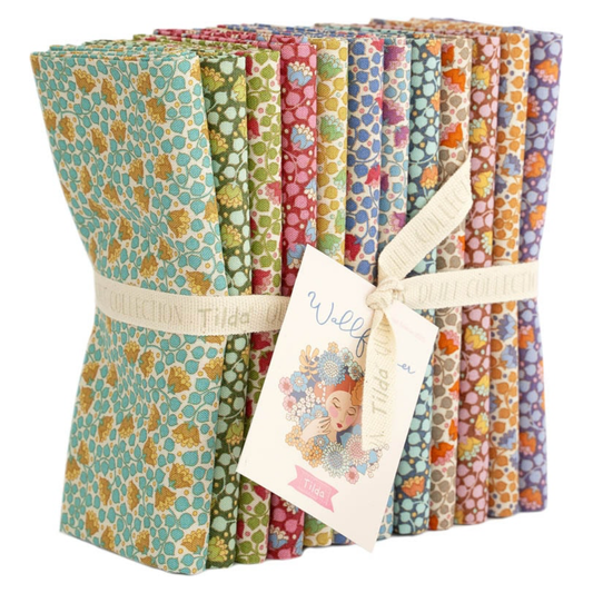 Tilda Wallflower Blenders ~ Fat Quarter Bundle 12pcs TIL300326