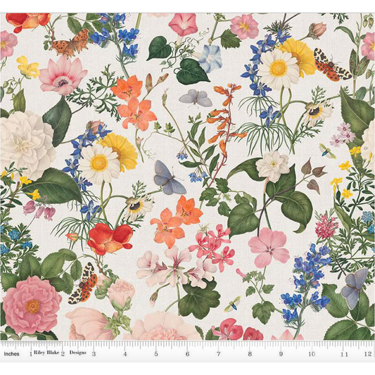 Nature's Portrait ~ Linen Floral ~ LN15675 Natural