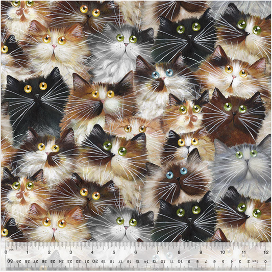 Meowy Christmas ~ Cat Pack Wide Back ~ 54181W-1DES Fur