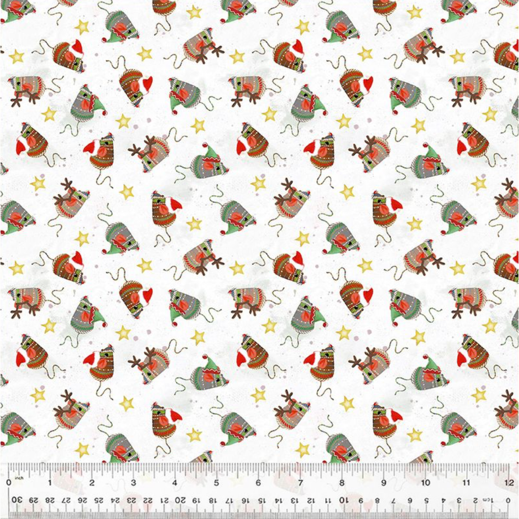 Meowy Christmas ~ Jolly Mice ~ 54486-1 White