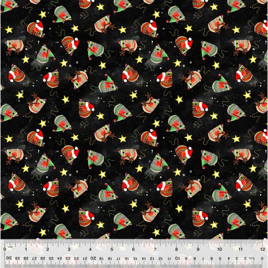 Meowy Christmas ~ Jolly Mice ~ 54486-4 Black