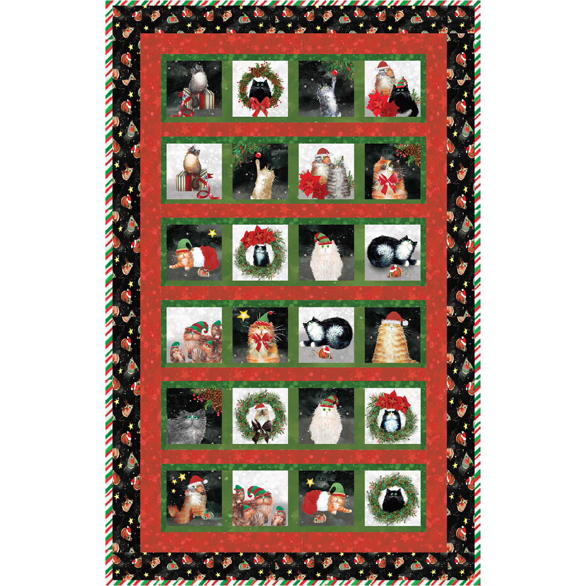 Meowy Christmas ~ Advent "Cat"lender Quilt Kit