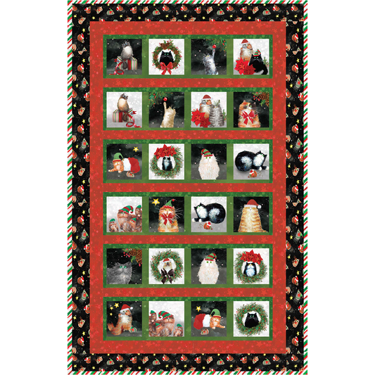 Meowy Christmas ~ Advent "Cat"lender Quilt Kit