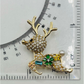 Small Crystal Reindeer Needle Minder/Magnet