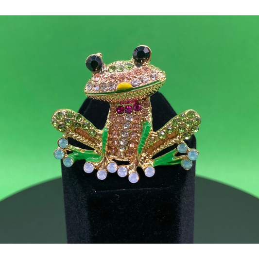 Green Crystal Frog Needle Minder/Magnet