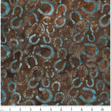 Bali Batik ~ Horseshoe ~ W2598-51 Chestnut
