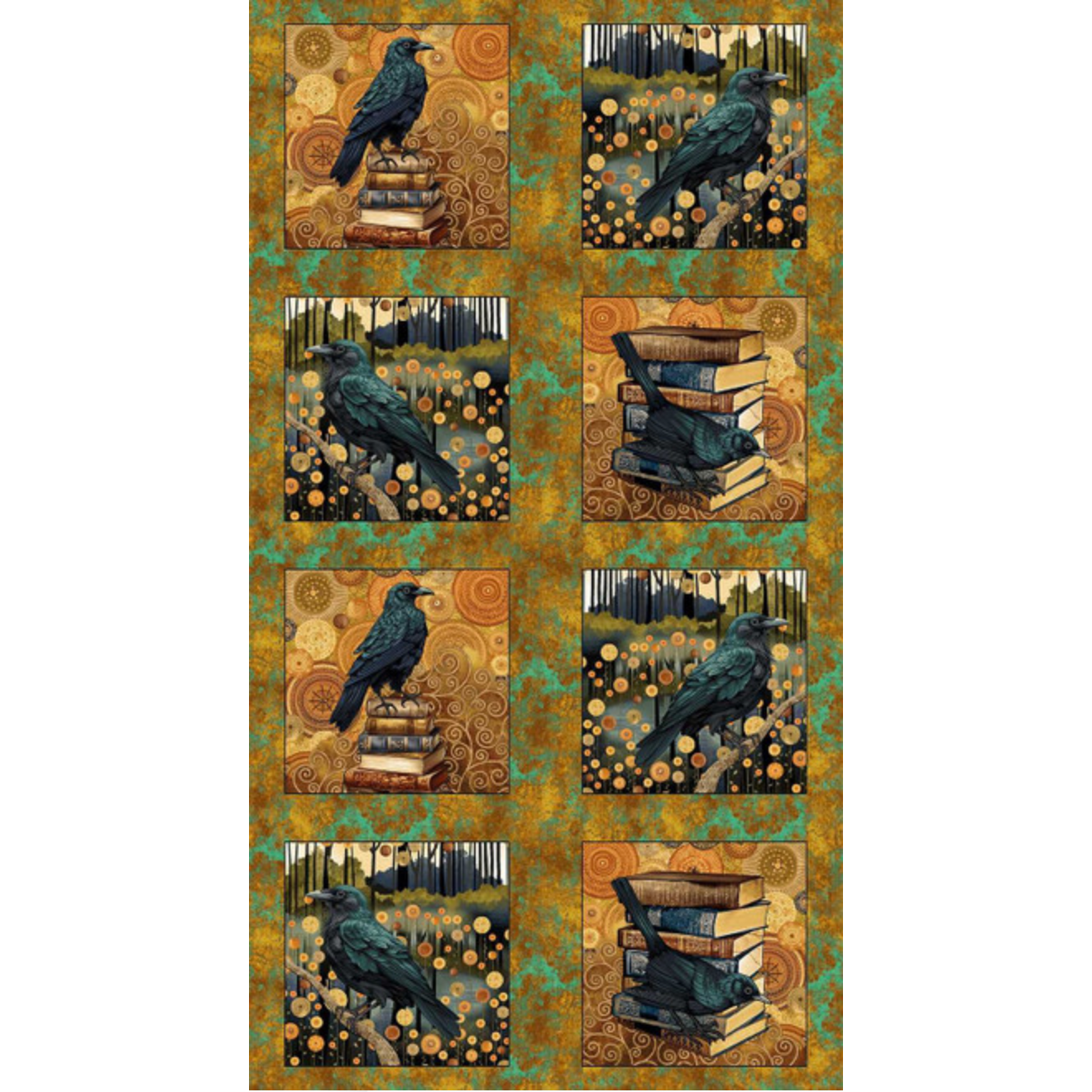 Crow-mazing ~ Crow Blocks ~ 3446-38 Multi