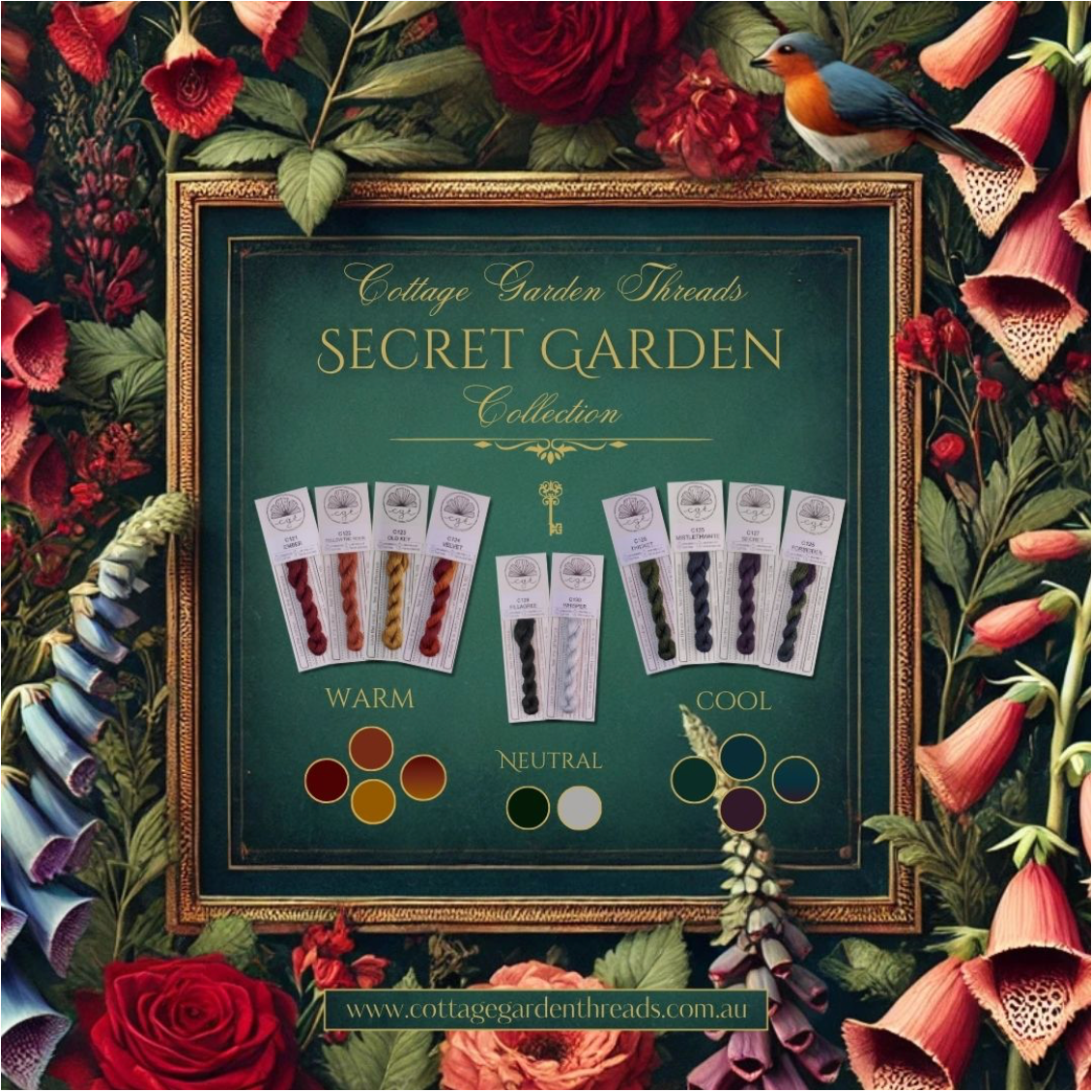 Cottage Garden Threads | Secret Garden Collection - Collection of 10 Skeins