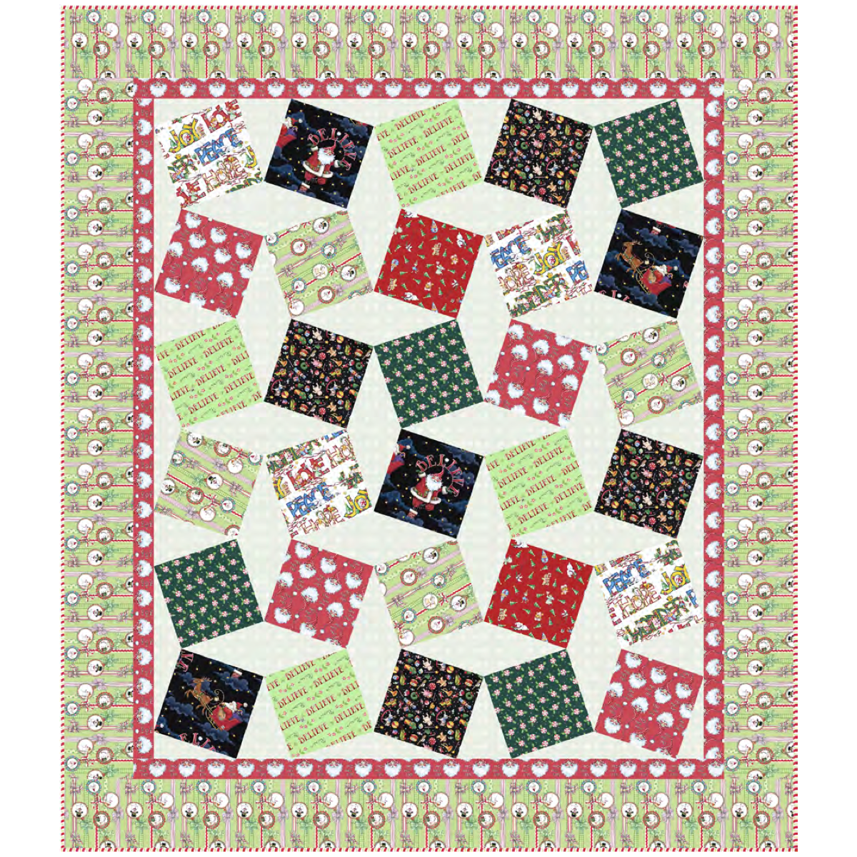 So Much Joy ~ Holiday Eye Spy Quilt Kit
