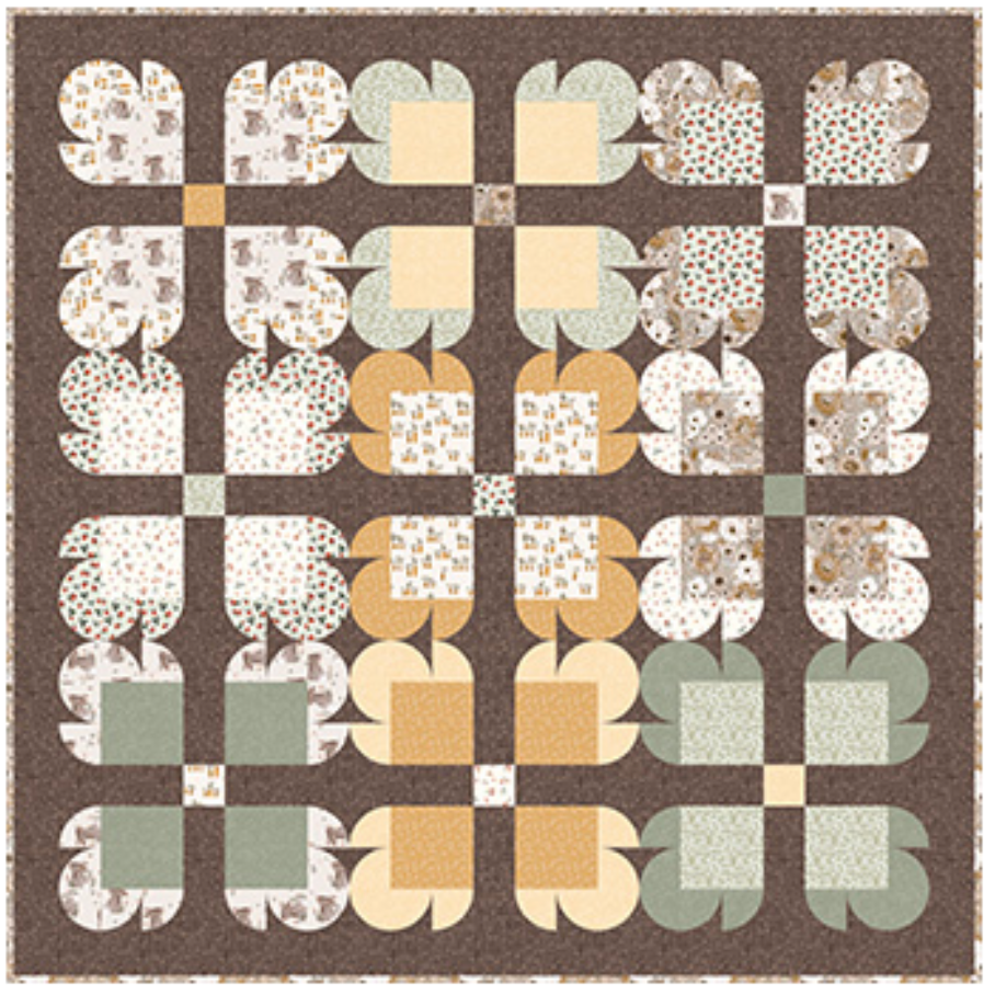 Holly Clark Design ~ Teddy Bear Paw Quilt Kit