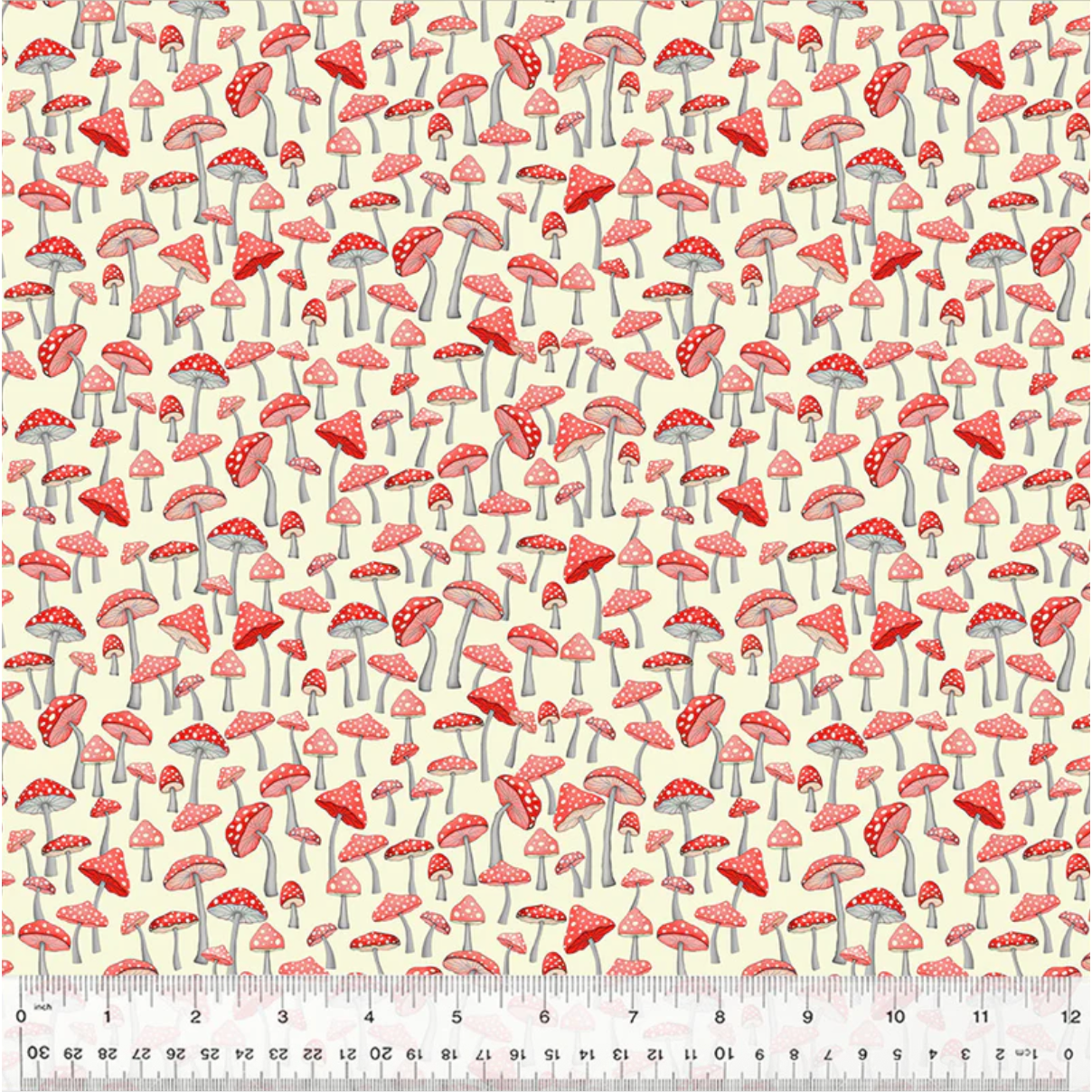 Enchanted Woods ~ Mushroom Garden ~ 54523-9 Red