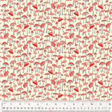 Enchanted Woods ~ Mushroom Garden ~ 54523-9 Red
