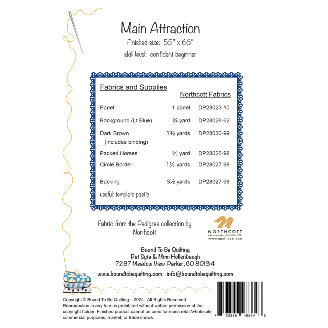 Bound to be Quilting ~ Main Attraction Quilt Kit