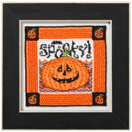 Debbie Mumm | Fright Night 2025 Cross Stitch Kit - Spooky Pumpkin
