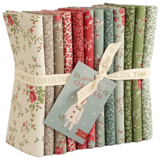 Tilda ~ Merry Little Christmas Blender ~ Fat Quarter 12pcs TIL300246 Eve & Noel