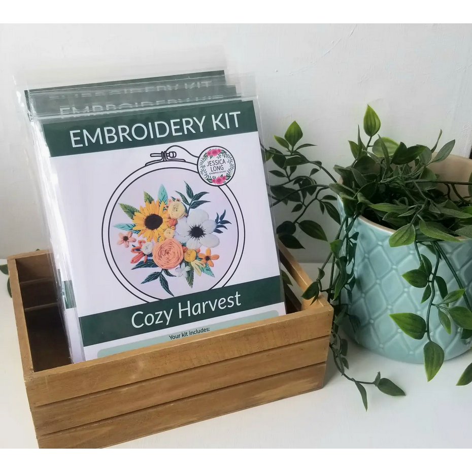 Jessica Long Embroidery | Cozy Harvest Beginner Embroidery Kit