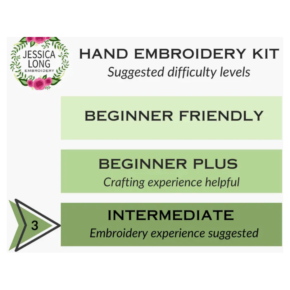 Jessica Long Embroidery | Racoon Embroidery Kit