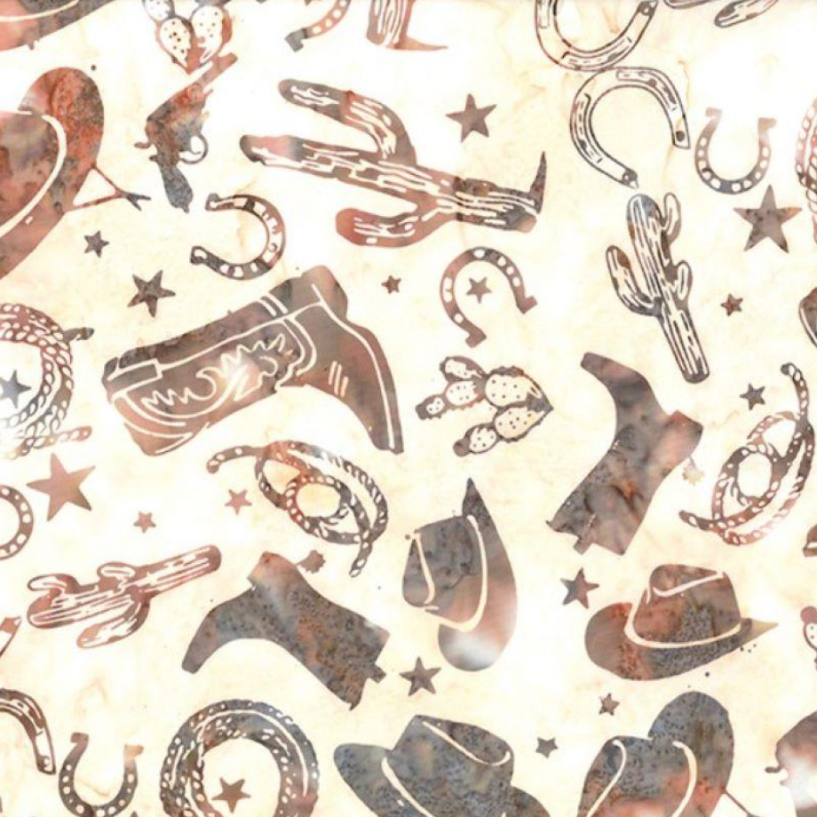 Bali Batik ~ Cowgirl Dreams ~ W2600-485 Funnel Cake