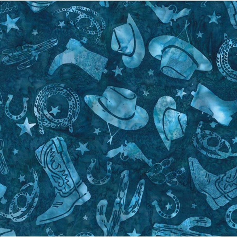 Bali Batik ~ Cowgirl Dreams ~ W2600-467 Sea Cliff