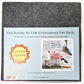 Corrine Lapierre | Felt Bundle for book: Folk Embroidered Felt Birds