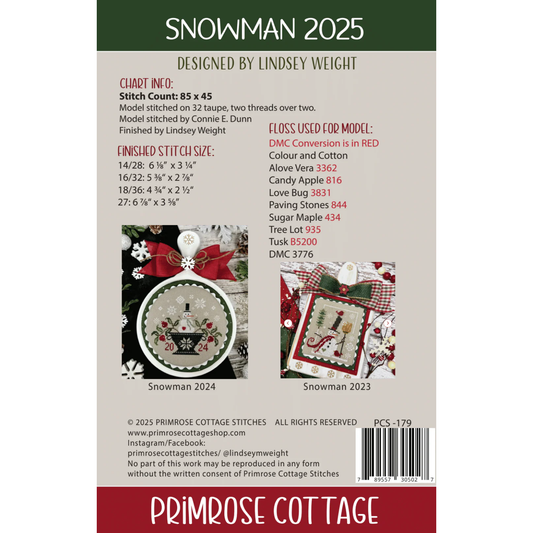 Primrose Cottage  | Snowman 2025