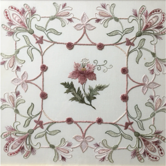 Roseworks Embroidery Designs | Jacobean Embroidery Pattern