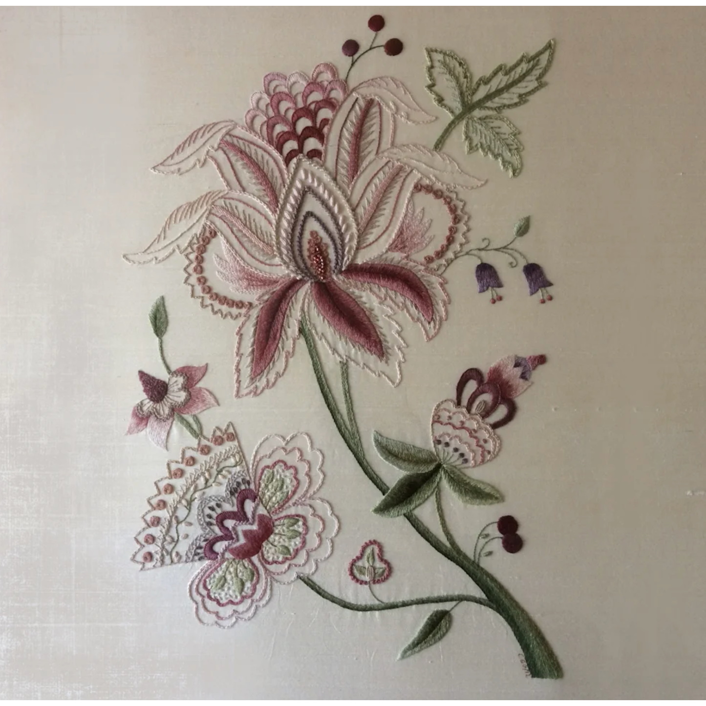 Roseworks Embroidery Designs | Flamboyant Embroidery Pattern