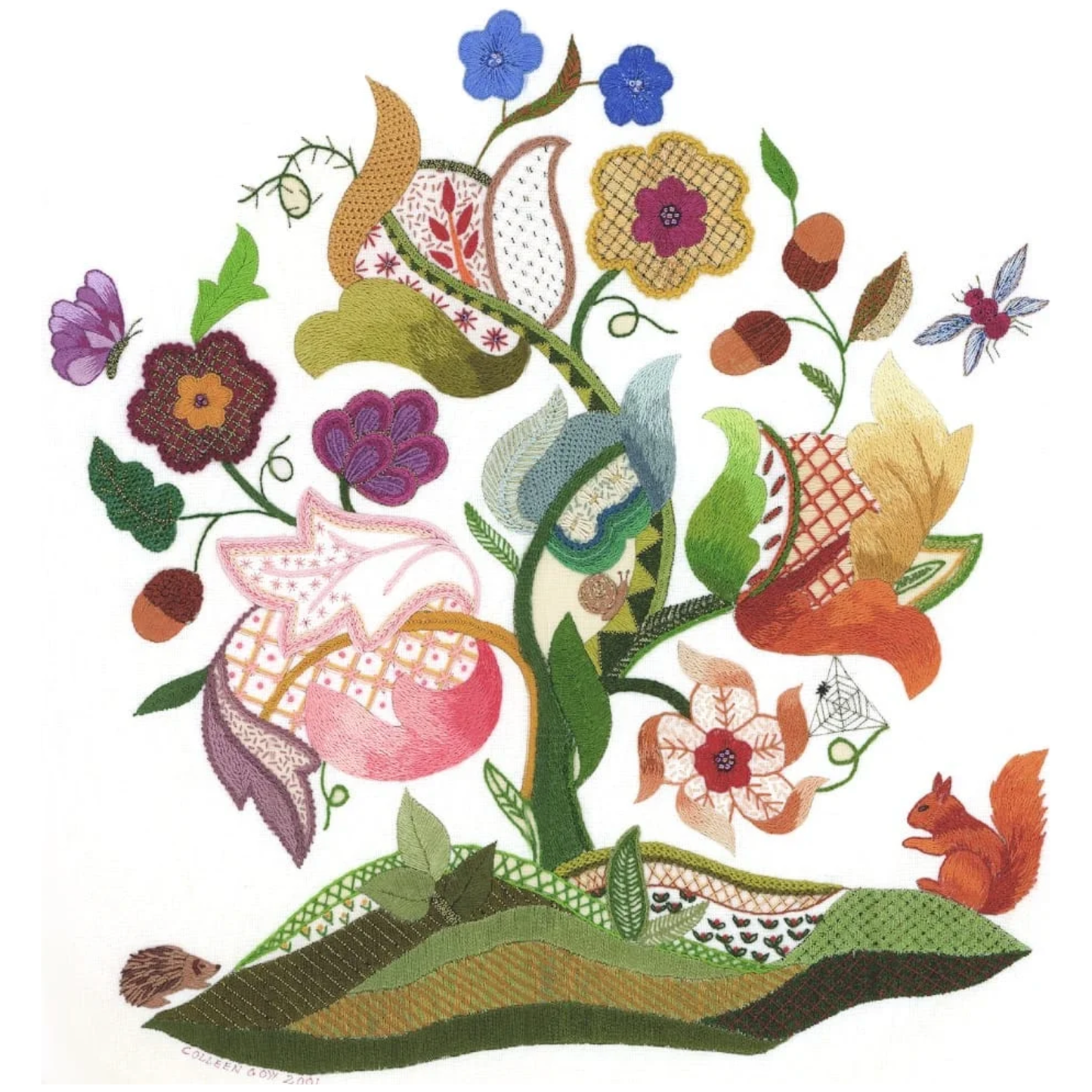 Roseworks Embroidery Designs | Tree of Life Embroidery Pattern