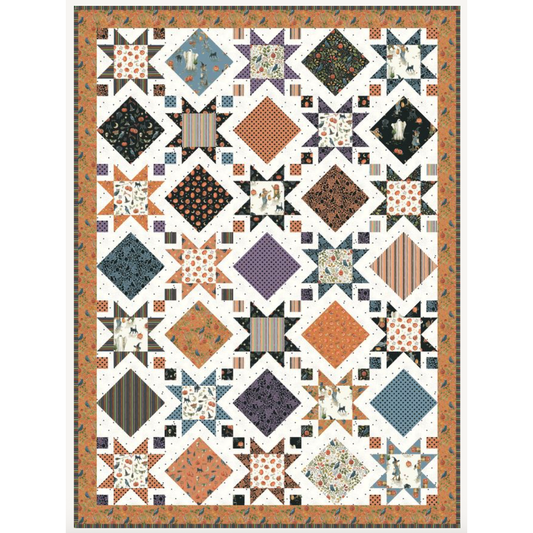 Trick or Treat ~ Stars and Windows Boxed Quilt Kit ~ KT-15960