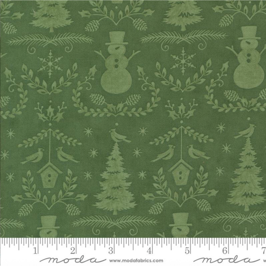 Winter Friends ~ Winter Damask ~ 56133 16 Spruce
